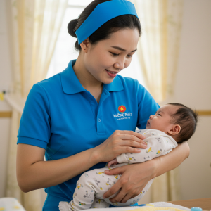 Thuê người chăm sóc bé tại nhà